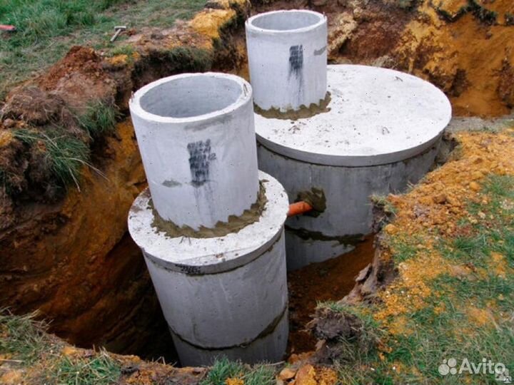 Септики из бетонных колец. Под ключ