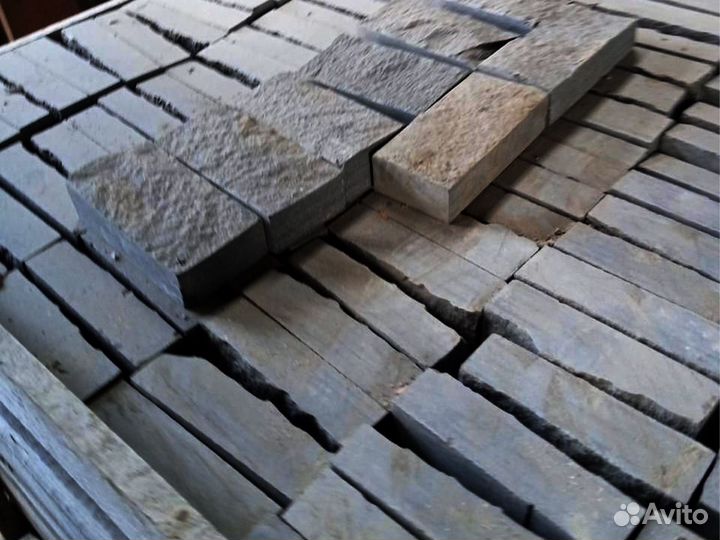 Брусчатка габбро - диабаз 200*100*50 пил-кол