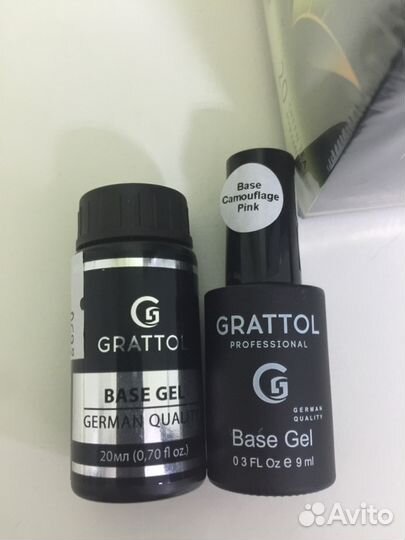 Гель лак Граттол Grattol /База Base /Топ Top