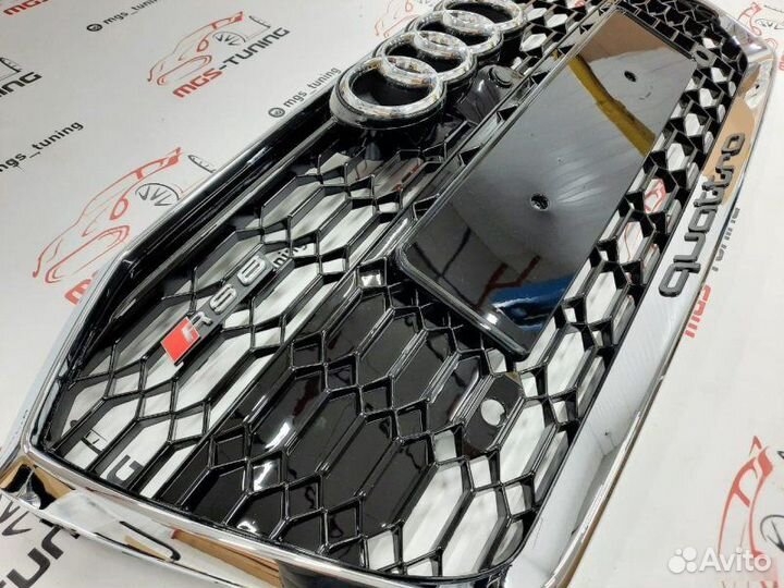 Решетка на Audi A6 в стиле RS6 18+ гг. дизайн 1
