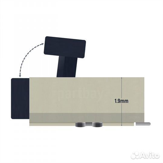 Коннектор для FFC FPC шлейфа 12-pin шаг 0.5mm ZIF