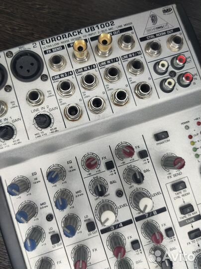 Микшерный пульт behringer eurorack ub1002