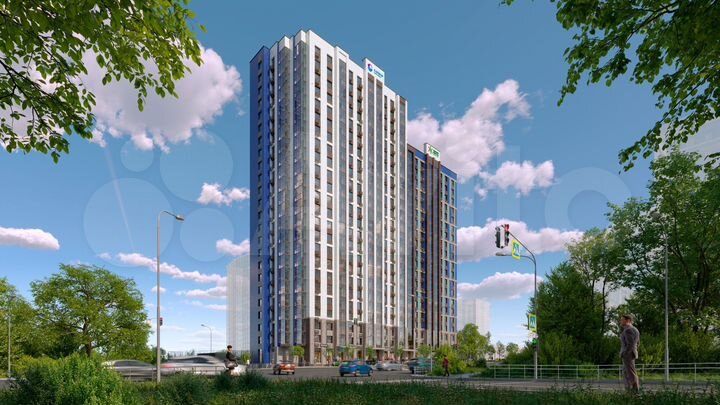 2-к. квартира, 42,6 м², 6/24 эт.