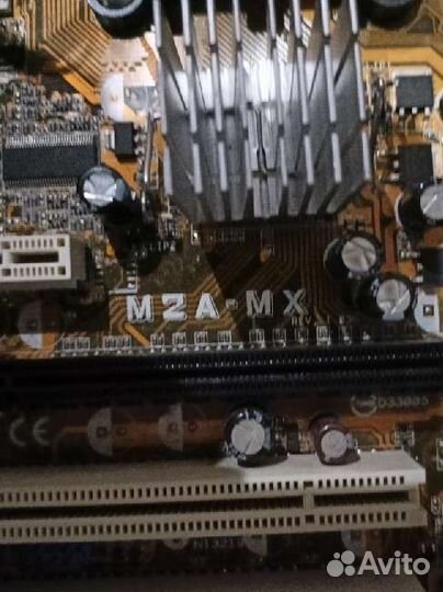 Мат. плата Asus M2A-MX с процессором и кулером