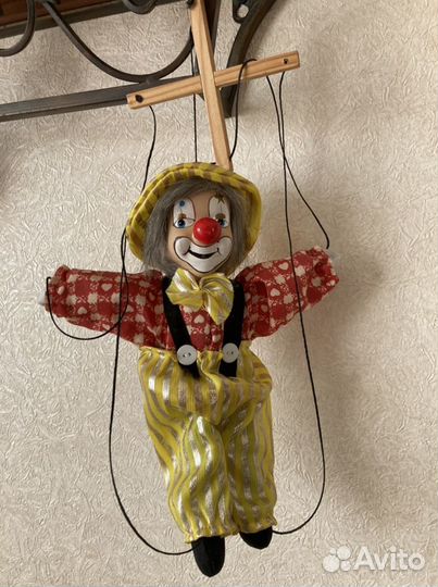 Клоун. Игрушка марионетка