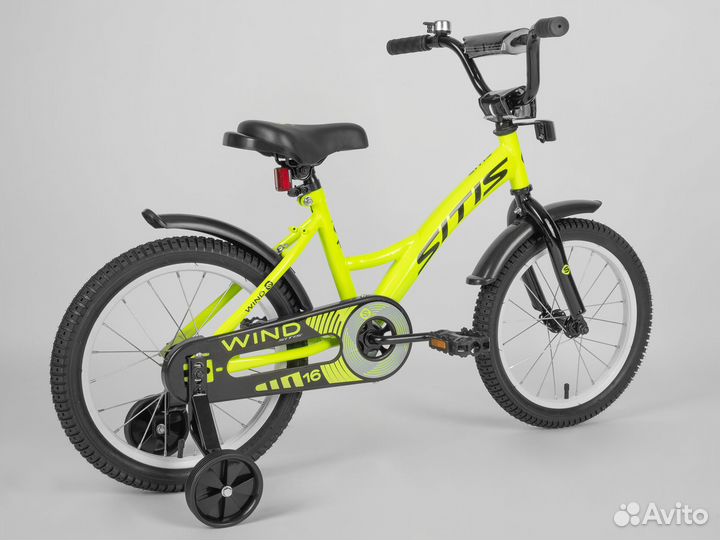 Велосипед sitis wind 16 (2023) Green-Black Nov392