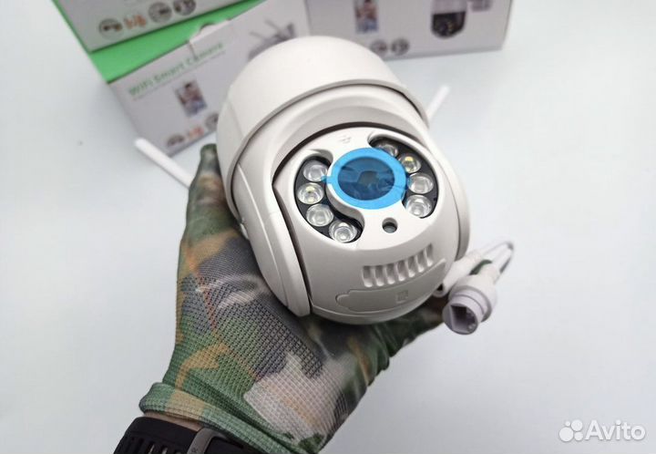 Уличная поворотная FullHD wifi камера (монтаж)