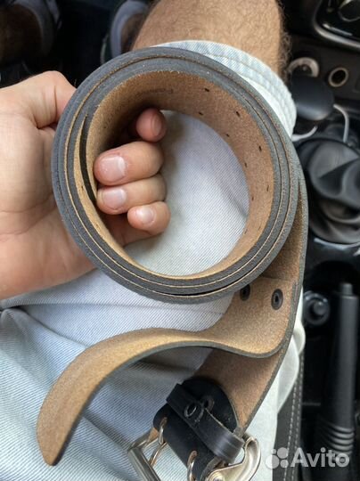 Ремень офицерский кожаный