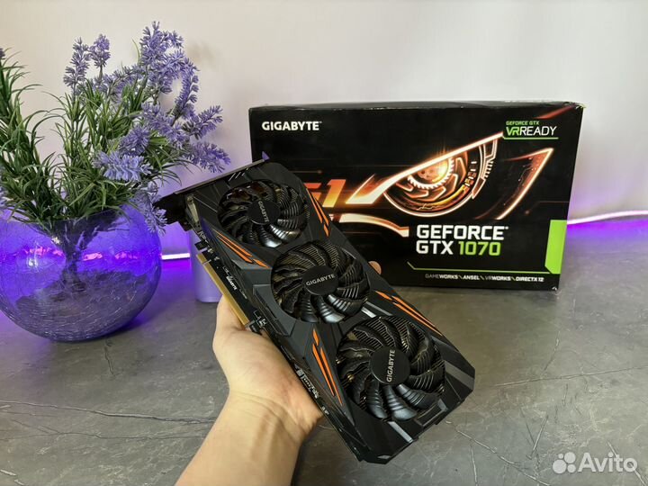 Видеокарта GTX 1070 Gigabyte Gaming G1 Oc