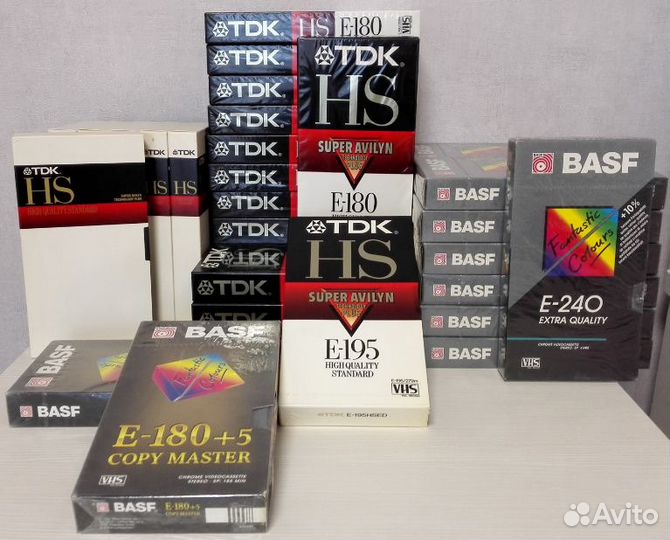 Видеокассета VHS TDK E-180 Basf E-240 Япония
