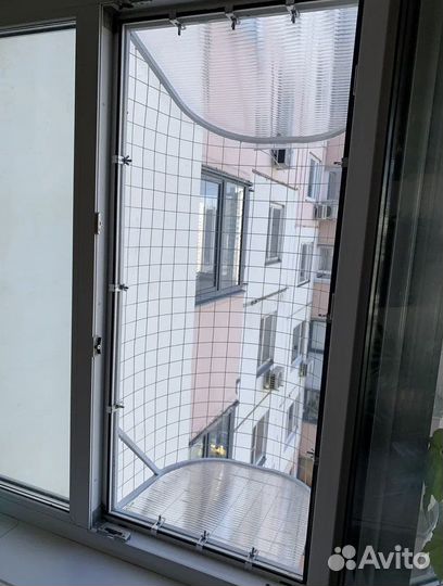 Балкончик для кошки / выгул для кота полукруглый