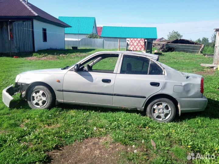 Hyundai Accent 1.5 МТ, 2008, битый, 254 212 км