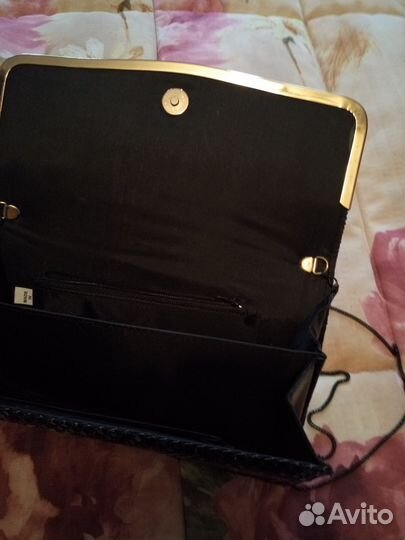 Клатч чёрный новый