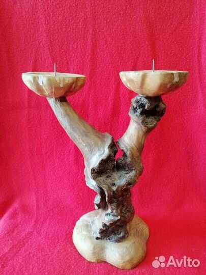 Деревянный подсвечник СССР