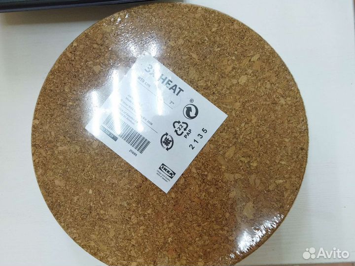 Хит Подставка под горячее, пробка, 19 см