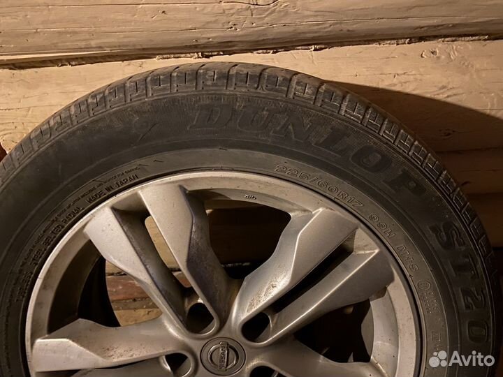 Диски r17 Nissan Х-trail с резиной 4 штуки