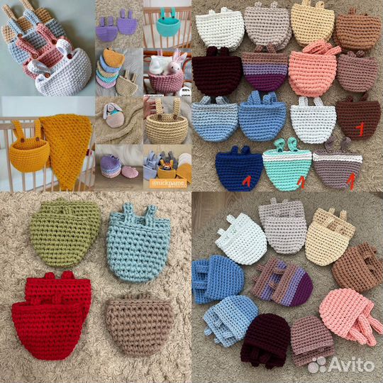 Подвесная корзина, карман на кроватку в наличии