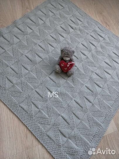 Плед детский вязаный ручная работа