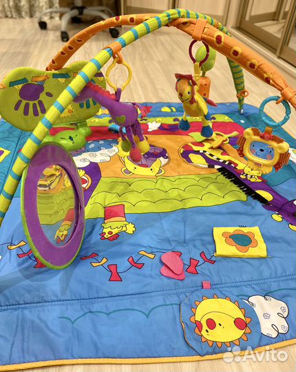 Развивающий коврик tiny love зоосад