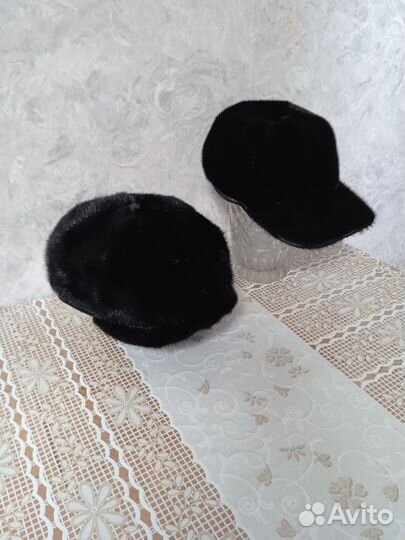 Меховая мужская кепка(нерпа-норка)