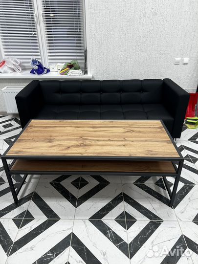 Журнальный столик в стиле лофт