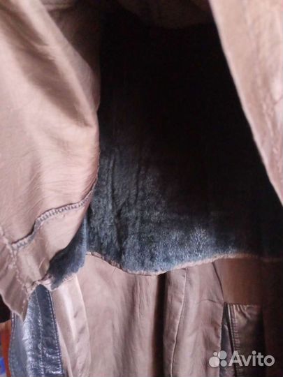 Пальто кожаное женское