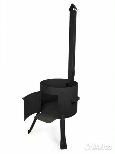 Печь под казан с трубой