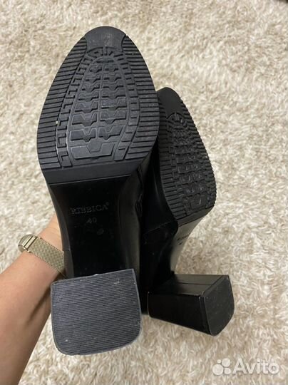 Женские сапоги, кожа, весна/осень р. 40