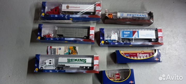 Модели Altaya American Truck с полуприцепом 1:43