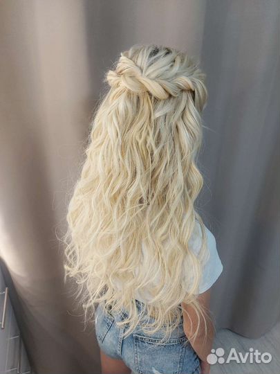 Прически локоны косы