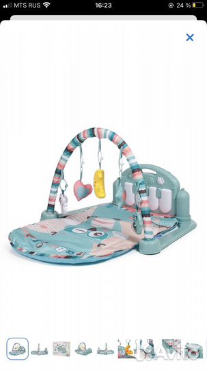 Развивающий коврик с пианино