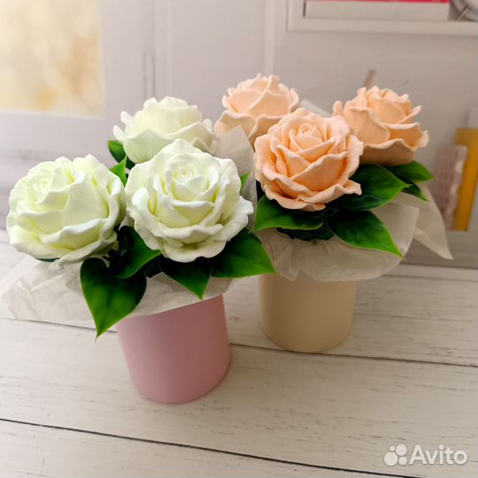 Букет из мыла ручной работы