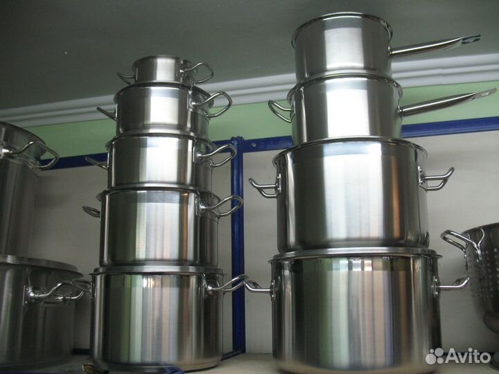 Кастрюля наплитная из нержавеющей стали luxstahl