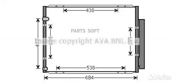 AVA TO5574D lexus: RX (MHU3, GSU3, MCU3) 400h/400h