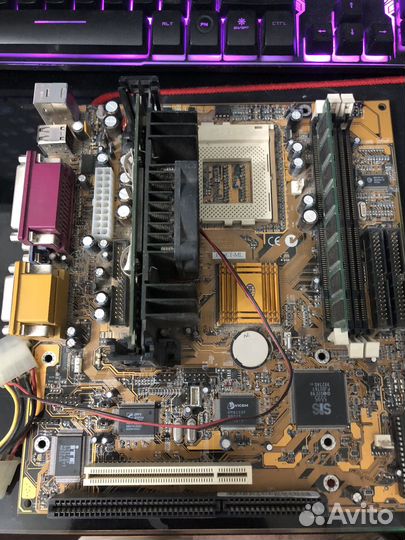 Ретро музей плата ECS, P6SET-ML slot 1+370