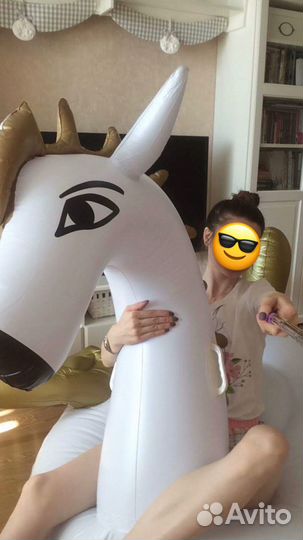 Надувной пляжный плот-матрас «Пегас»