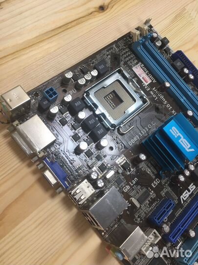 Материнская плата 775 asus P5G41T-M LE без планки