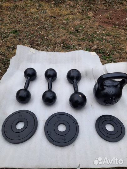 Гири и гантели и штанга