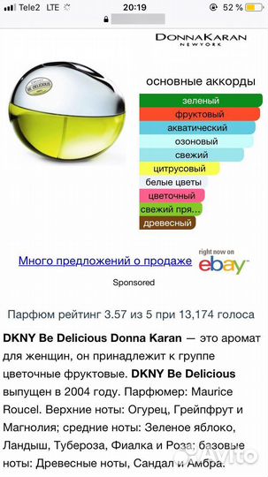 Парфюм dkny Be Delicious