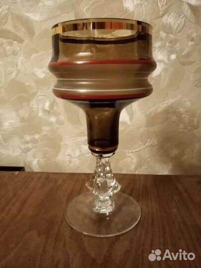 Подсвечники хрустальные и пепельница