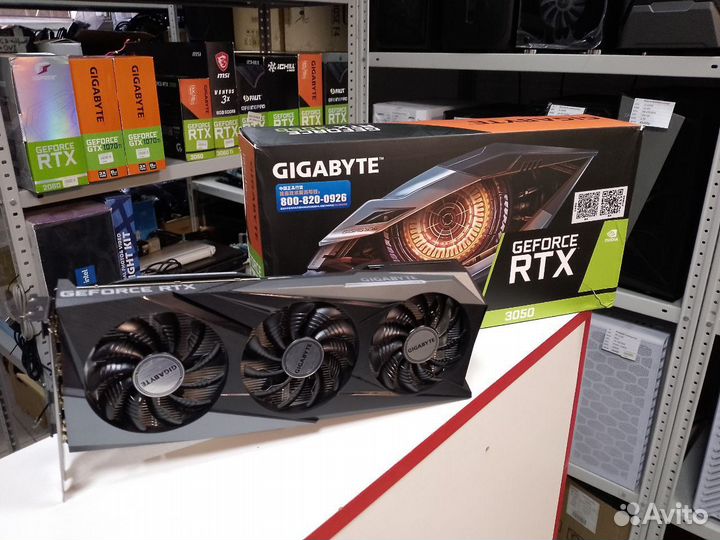 Видеокарта Gigabyte RTX 3050 Gaming OC