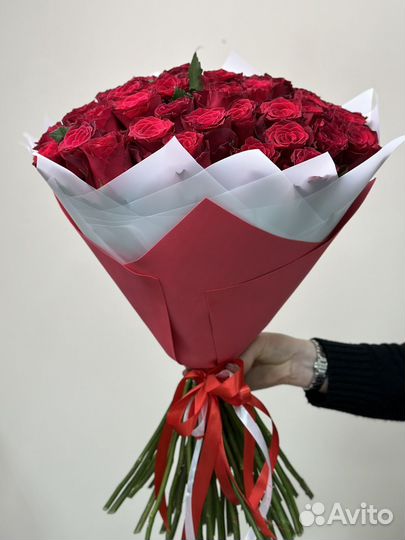 Букет из 55 роз