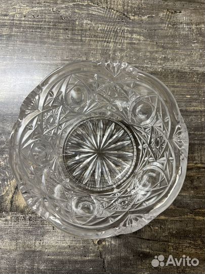 Хрустальная конфетница салатник СССР