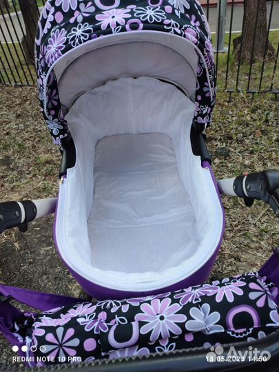 Коляска Riko Nano Flower 2 в 1