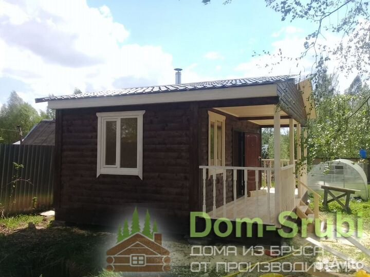 Карабаново-Мобильная Баня из бруса Гордыня-3 6х4.5