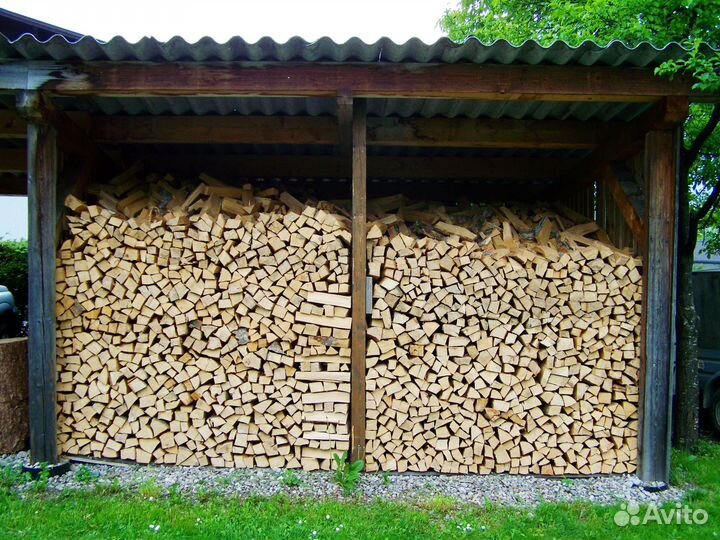 Дрова березовые колотые сухие