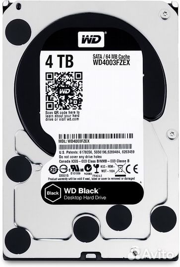 Жесткий Диск Western Digital WD4003fzex 4Tb sataii