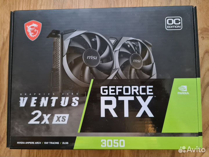 Видеокарта MSI RTX 3050 8gb ventus
