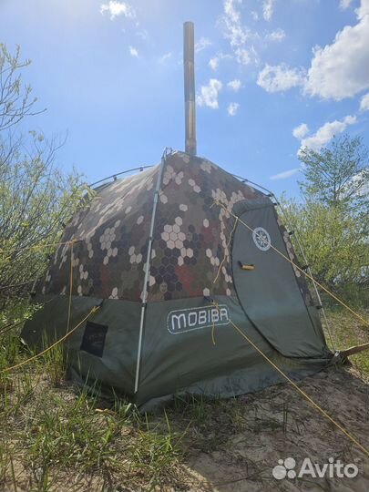 Мобильная баня палатка печка прокат аренда