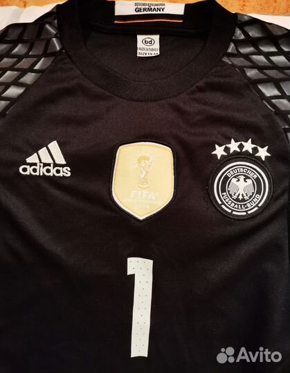 Футболка Адидас вратарская (Neuer) Ч М - 2014 г
